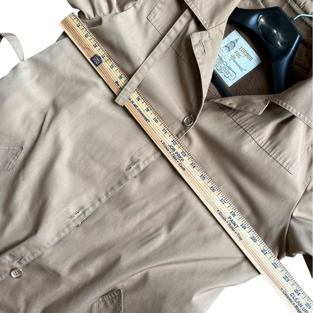 London Fog Classic Tan Maincoat Size 16M - Picture 6 of 11